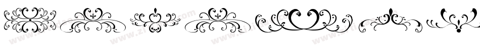 Filigrees and Ornaments ST字体转换
